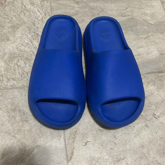 New Blue Yeezy slides, size 8, and negotiable price. - Picture 2 of 3